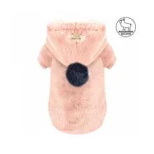 Milk & Pepper gefütterter Hundehoodie IRINA für Mops & Bully