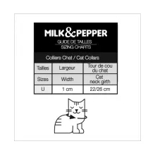 Milk & Pepper Leder-Katzenhalsband Leoparden Design