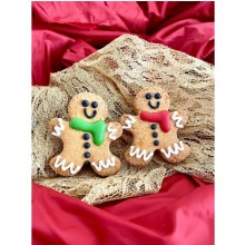 Weihnachts-Hundekeks Lebkuchenmann in der Geschenktüte