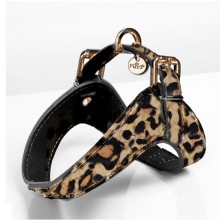 Milk & Pepper Leder-Hundegeschirr Leoparden-Design