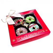 Weihnachtliche Donuts für Hunde in Geschenkschachtel