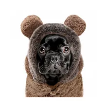 Milk & Pepper gefütterter Hundehoodie ERNEST camel