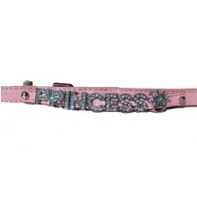 Namenshalsband Pretty in Pink, Länge 32 cm