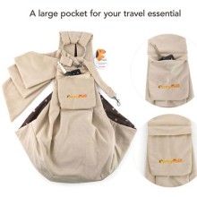 Seitentragetasche Pet Sling für Hunde sand
