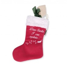 Hundespielzeug Merry Woofmas Good Dog Stocking Socke mit Knochen
