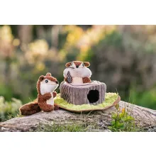 Interaktives Hundespielzeug FOREST FRIENDS CHIPMUNKS