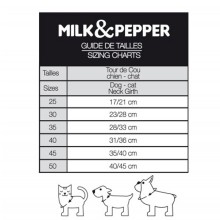 Hundehalstuch Seraphine mit Herzchen von Milk & Pepper