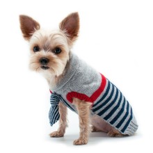 Strick-Hundepullover Necktie & Stripes - neu aus New York