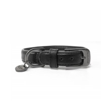 Hundehalsband Trafalgar black mit schwarzer Kette