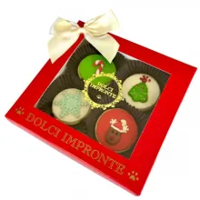 Cupcakes mit Weihnachtsmotiven für Hunde in Geschenkbox