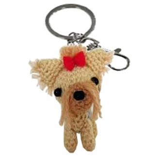 Baumwoll-Schlüsselanhänger Yorkie