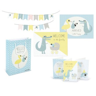 Beeztees Welcome Puppy Postkarten, Poster, Girlanden und Tüten