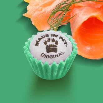 12 Mini Räucherlachs Cupcakes für Hunde