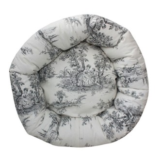 Donut-Hundebett Chateau schwarz 45 cm Durchmesser