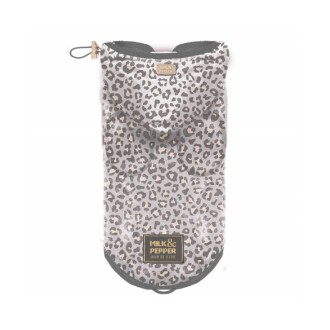 Milk & Pepper durchsichtiger Hunderegenmantel FARAH mit Leo-Muster