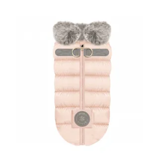 Hundemantel FAUSTINE rosa mit Geschirr von Milk & Pepper