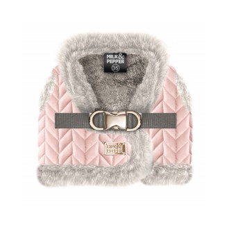 Milk & Pepper Hundegeschirr JANETTE mit Fellbesatz