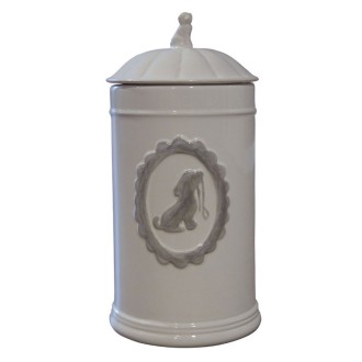 Happy House Keramikdose für Hundekekse offwhite