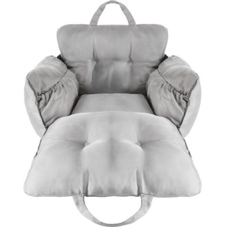 Luxus-Hundeautositz wasserabweisend grau-beige