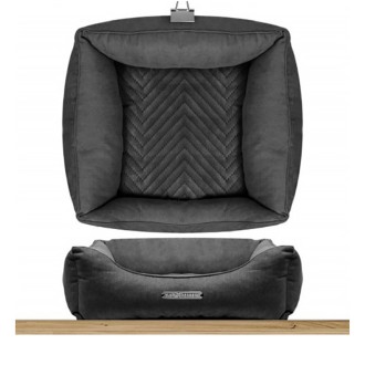 Milk & Pepper Hundesofa Saint Germain Gris 70 cm