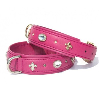 Hundehalsband Duchesse himbeere 55 cm