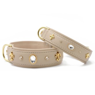 Hundehalsband Landlord elfenbein, Längen 35 - 75 cm