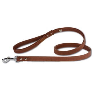 Hundeleine GIB PFÖTCHEN braun