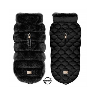 Milk & Pepper Hundemantel MYA zum Wenden schwarz