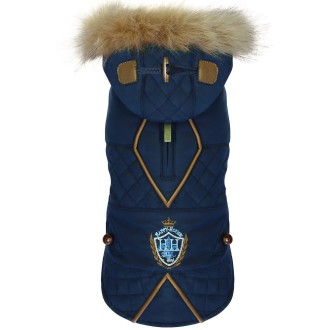 Hundemantel Royal Dog mit Kapuze und Fellkragen