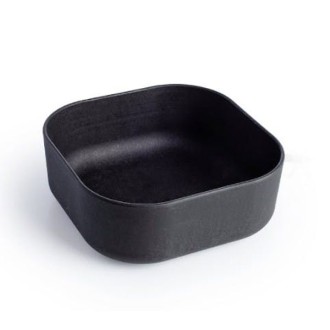 Schwarzer Hundenapf Scandic aus Bio-Material mit Holzfasern