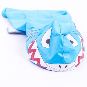 Hunde-Regenmantel SHARK mit Haifisch-Kapuze Gr. L, XL