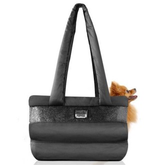 Ultraleichte Hundetasche CAPSULE black Milk & Pepper