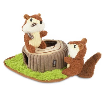Interaktives Hundespielzeug FOREST FRIENDS CHIPMUNKS