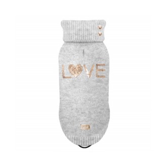 Hundepullover JADE LOVE in grau