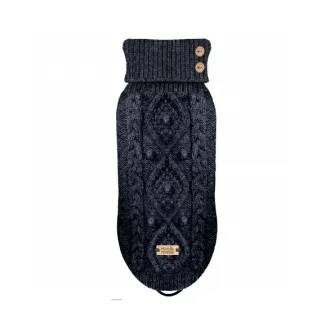 Zopfstrick-Hundepullover KEELAN navy blue