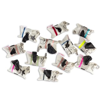 Maritime Kotbeutelspender aus Segeltuch