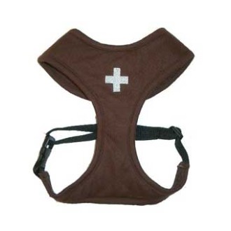Softgeschirr Kreuz braun, Gr. XS