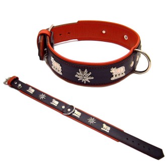 Kuh-Hundehalsband 45 - 75 cm Länge
