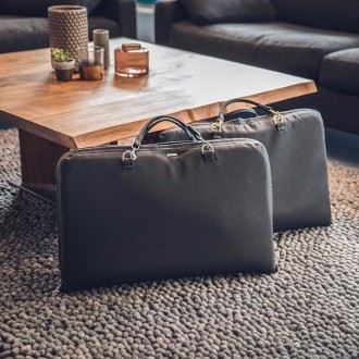 Luxus Reise-Hundematte Travelbag Deluxe braun 80 x 60 cm