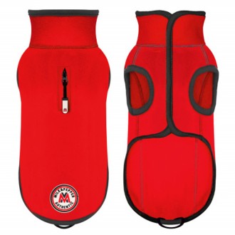 Milk & Pepper Fleece-Hundeweste Antarctik Red