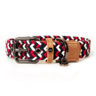 Milk & Pepper maritimes Hundehalsband Imoca geflochten