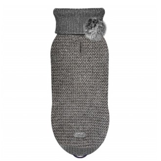 Milk & Pepper Strick-Hundepullover Camille anthrazit Gr. 35, 41L