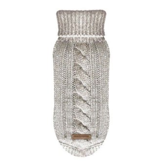 Milk & Pepper Strick-Hundepullover Irish Ecru