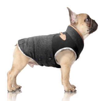 Milk & Pepper Hundemantel Sullivan grau