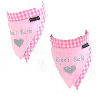 Hundehalstuch Papas Beste Gr. L - XXL