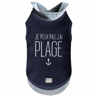 Maritimes Poloshirt für Hunde TRISTAN Milk & Pepper