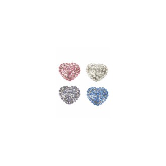 Strass-Tuff-Herz 10 mm