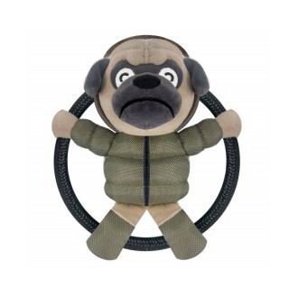 Süßer Mops im Ring-Hundespielzeug von Milk & Pepper