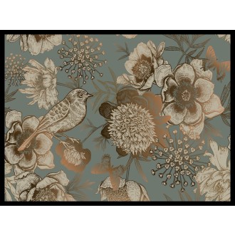 Rutschfeste Napfunterlage VINTAGE VOGEL