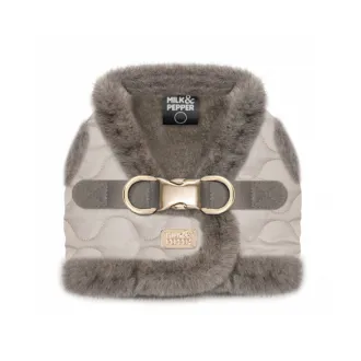 Softgeschirr ENOLA mit Kunstfell taupe